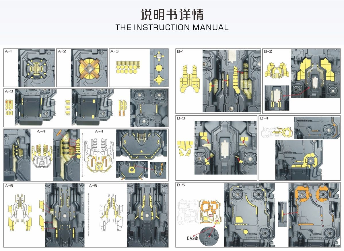 (TAS Studio) Pre-cut Masking Types for Einta Industries Sky Defender Action Base