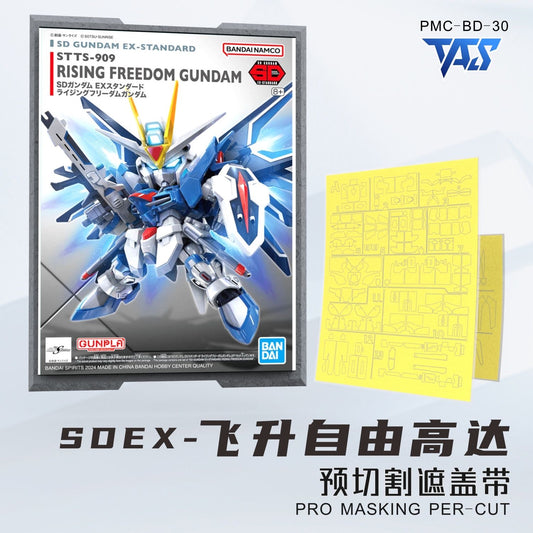 (TAS Studio) Pre-cut Masking Types for SD Gundam Ex-Standard Rising Freedom Gundam