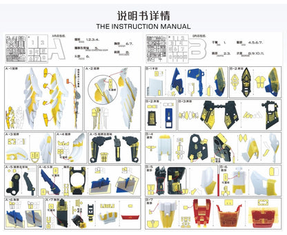 (TAS Studio) Pre-cut Masking Types for MG 1/100 Wing Gundam Zero EW Ver. Ka