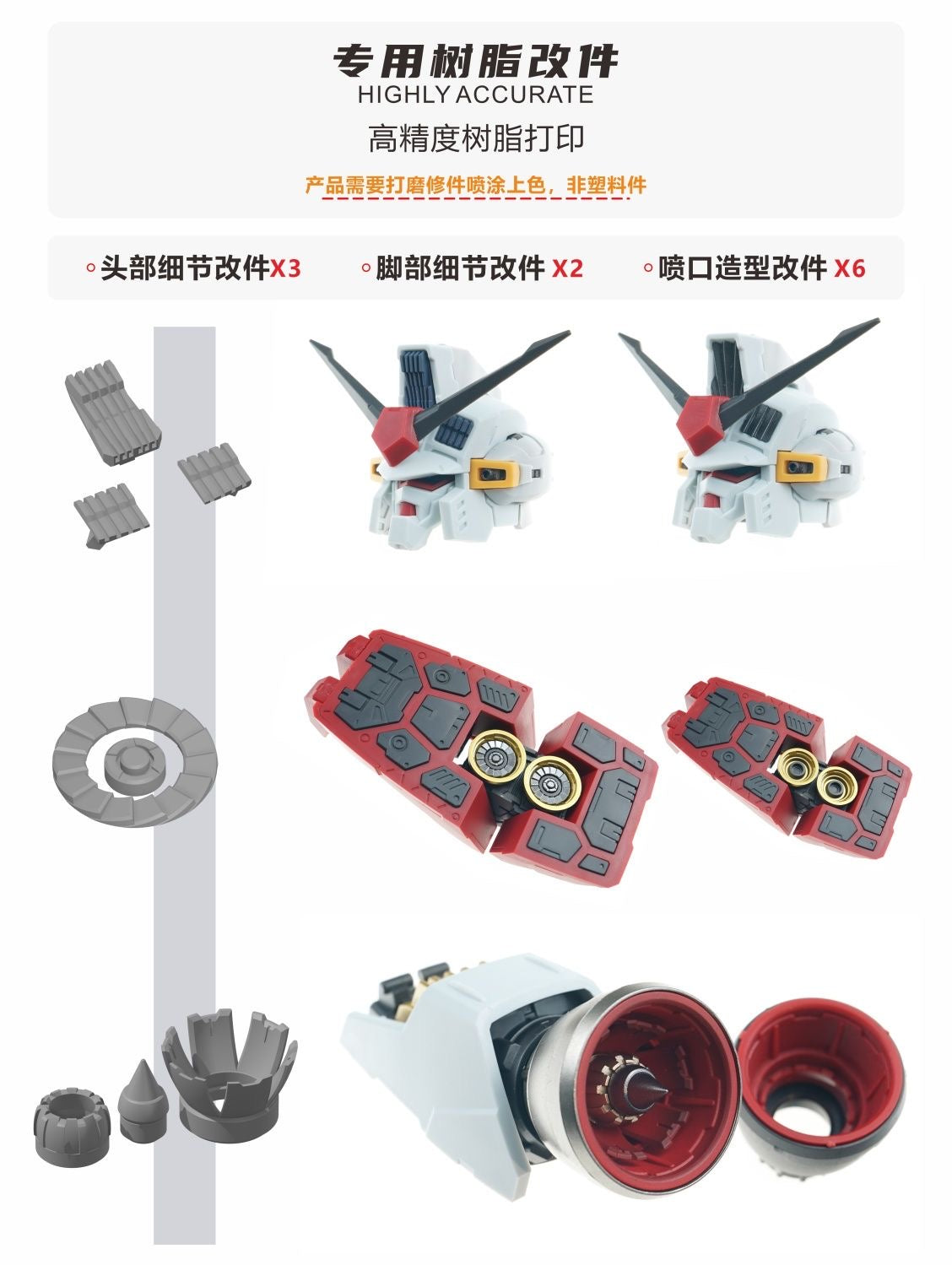 (TAS Studio) Pre-cut Masking Types for Solomon MG 1/100 Physalis GP02