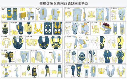 (TAS Studio) Pre-cut Masking Types for SUPREME EVOLUTION Eternal Star Glory