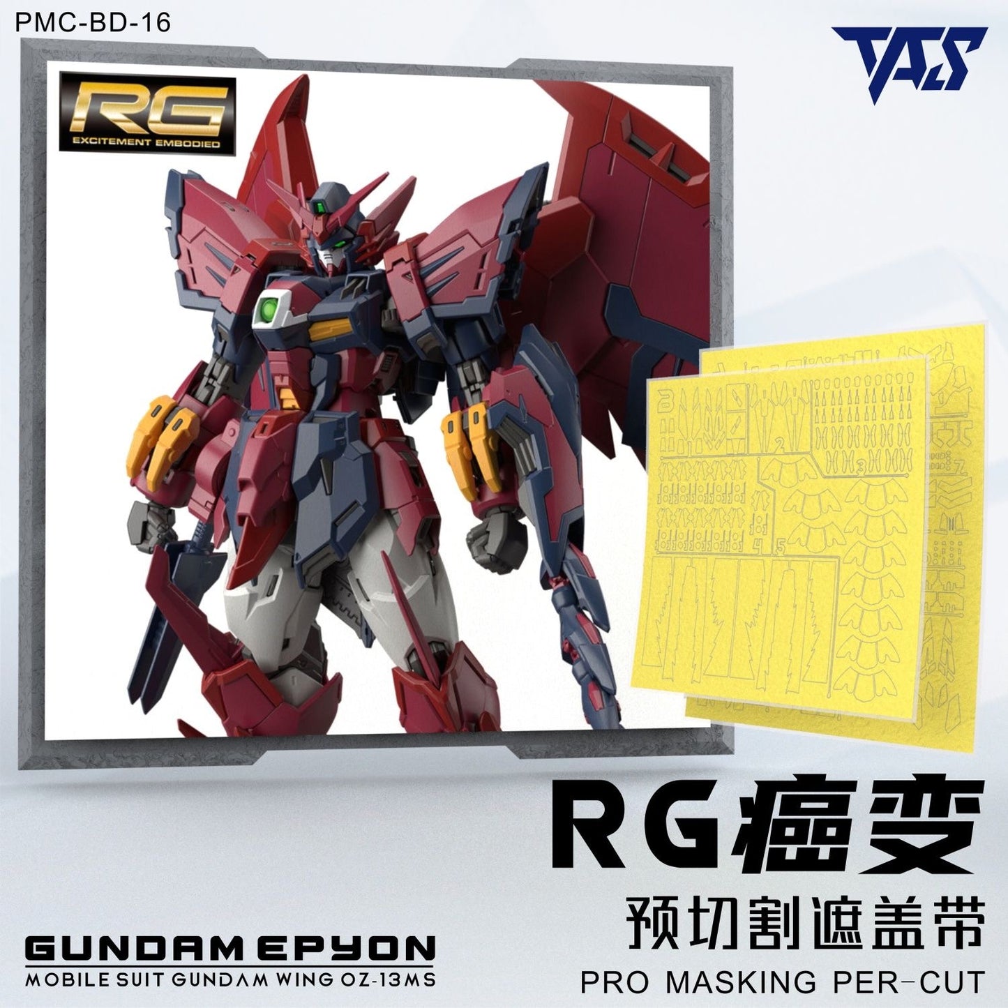 (TAS Studio) Pre-cut Masking Types for RG Gundam Epyon