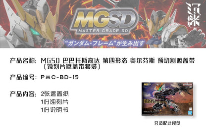 (TAS Studio) Pre-cut Masking Types for MGSD Barbatos Gundam