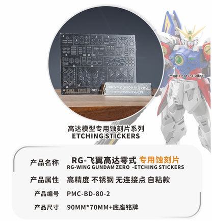 (TAS Studio) Metal Etching Parts for RG WINGGUNDAM ZERO