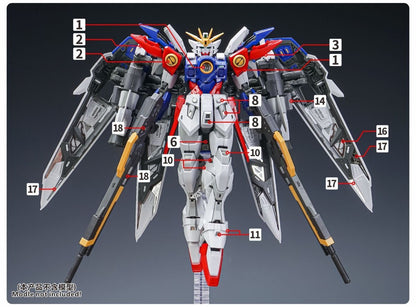 (TAS Studio) Metal Etching Parts for RG WINGGUNDAM ZERO