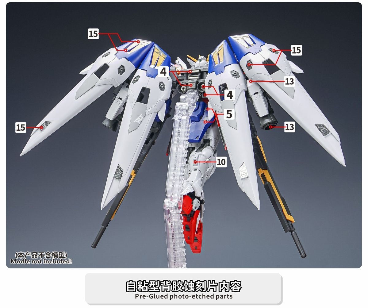 (TAS Studio) Metal Etching Parts for RG WINGGUNDAM ZERO