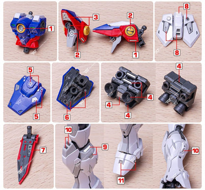 (TAS Studio) Metal Etching Parts for RG WINGGUNDAM ZERO