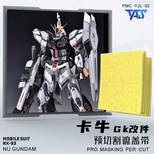 (TAS Studio) Pre-cut Masking Types for YJL 1/100 Nu Gundam Conversion Kit