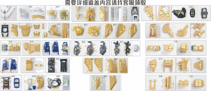 (TAS Studio) Pre-cut Masking Types for YJL 1/60 PG Strike Gundam Conversion Kit + PG Strike Expansion Unit