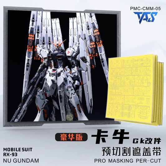 (TAS Studio) Pre-cut Masking Types for Fortune Meow's 1/100 Nu Gundam Conversion Kit Deluxe Version