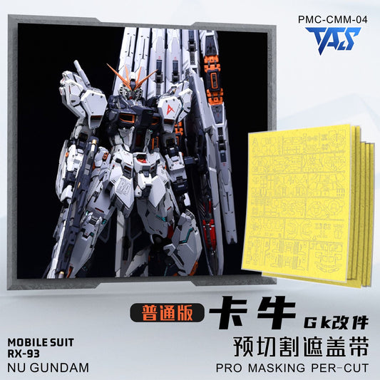 (TAS Studio) Pre-cut Masking Types for Fortune Meow's 1/100 Nu Gundam Conversion Kit Standard Version