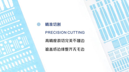 (TAS Studio) Pre-cut Masking Types for Fortune Meow's 1/144 Hi-Nu Gundam Conversion Kit