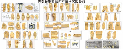 (TAS Studio) Pre-cut Masking Types for Fortune Meow’s 1/100 Gundam Dynames Repair III Conversion Kit