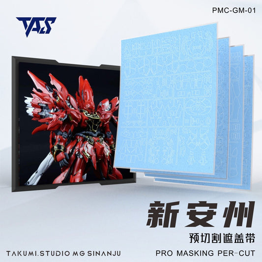 (TAS Studio) Pre-cut Masking Types for Takumi Studio UC-01 MG 1/100 Sinanju Armor Conversion Kit