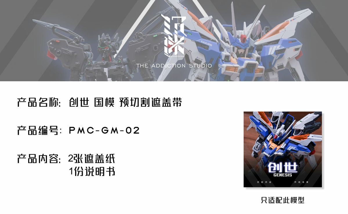 (TAS Studio) Pre-cut Masking Types for Infinite Dimension 1/100 Genesis