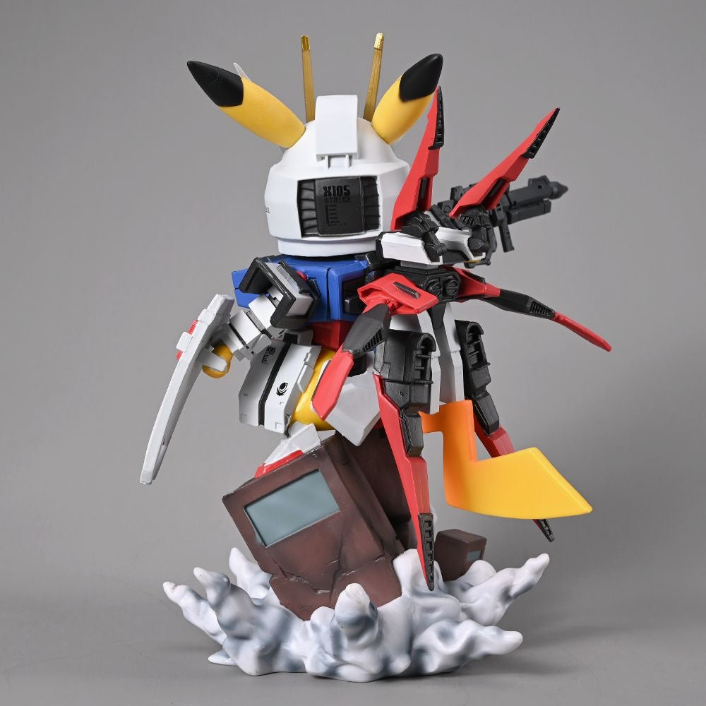Pokemon X Gundam Action Figure - Aile Strike Pikachu