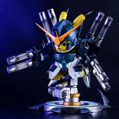 Pokemon X Gundam Action Figure - Heavyarm Custom Pikachu - Blue