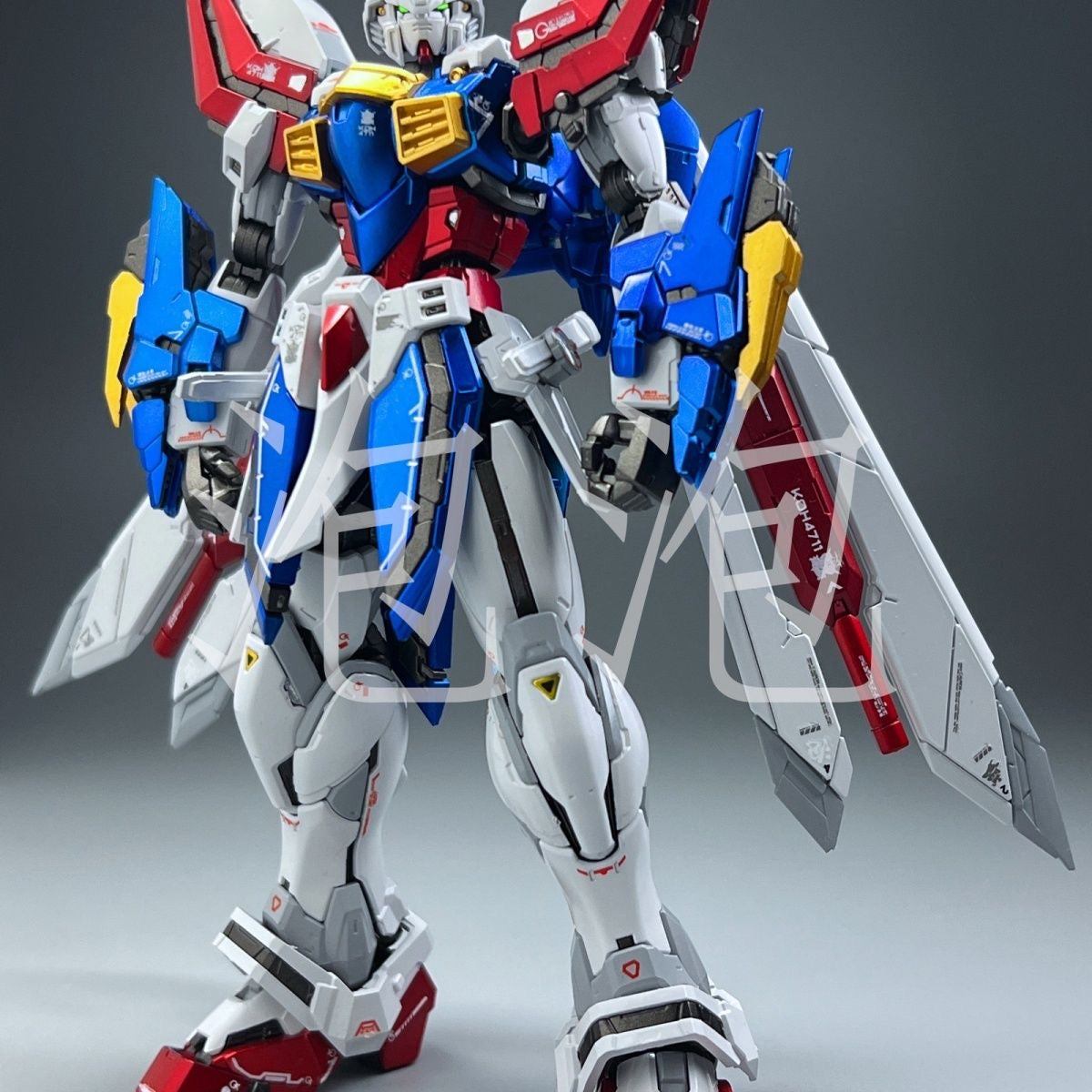 Bubble Studio Customized Paint [Metallic Version] Fat Cat Studio 1/100 scale RG God Gundam