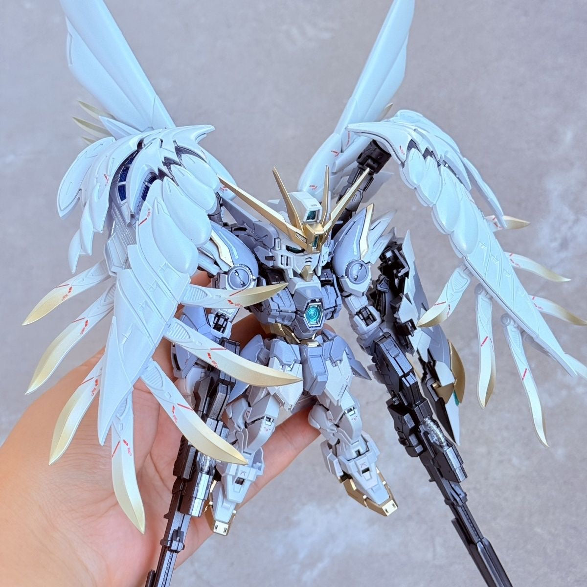 Bubble Studio Customized Paint [Snow White Prelude Version] Changlong MGSD Wing Zero Gundam