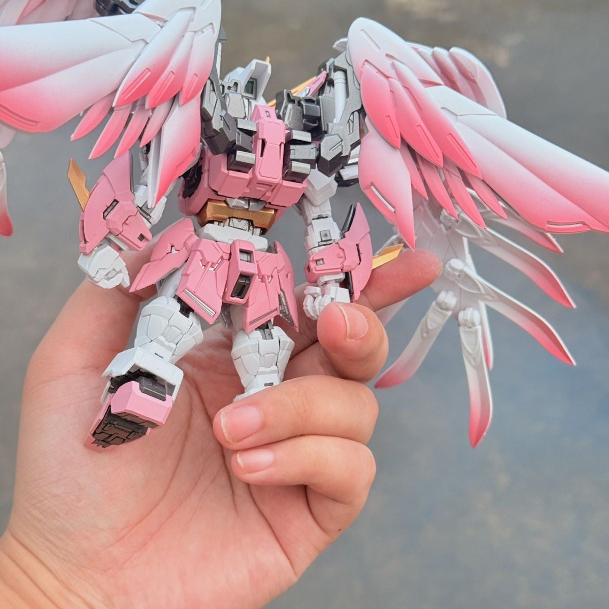 Bubble Studio Customized Paint [Cherry Blossom Version] Changlong MGSD Wing Zero Gundam