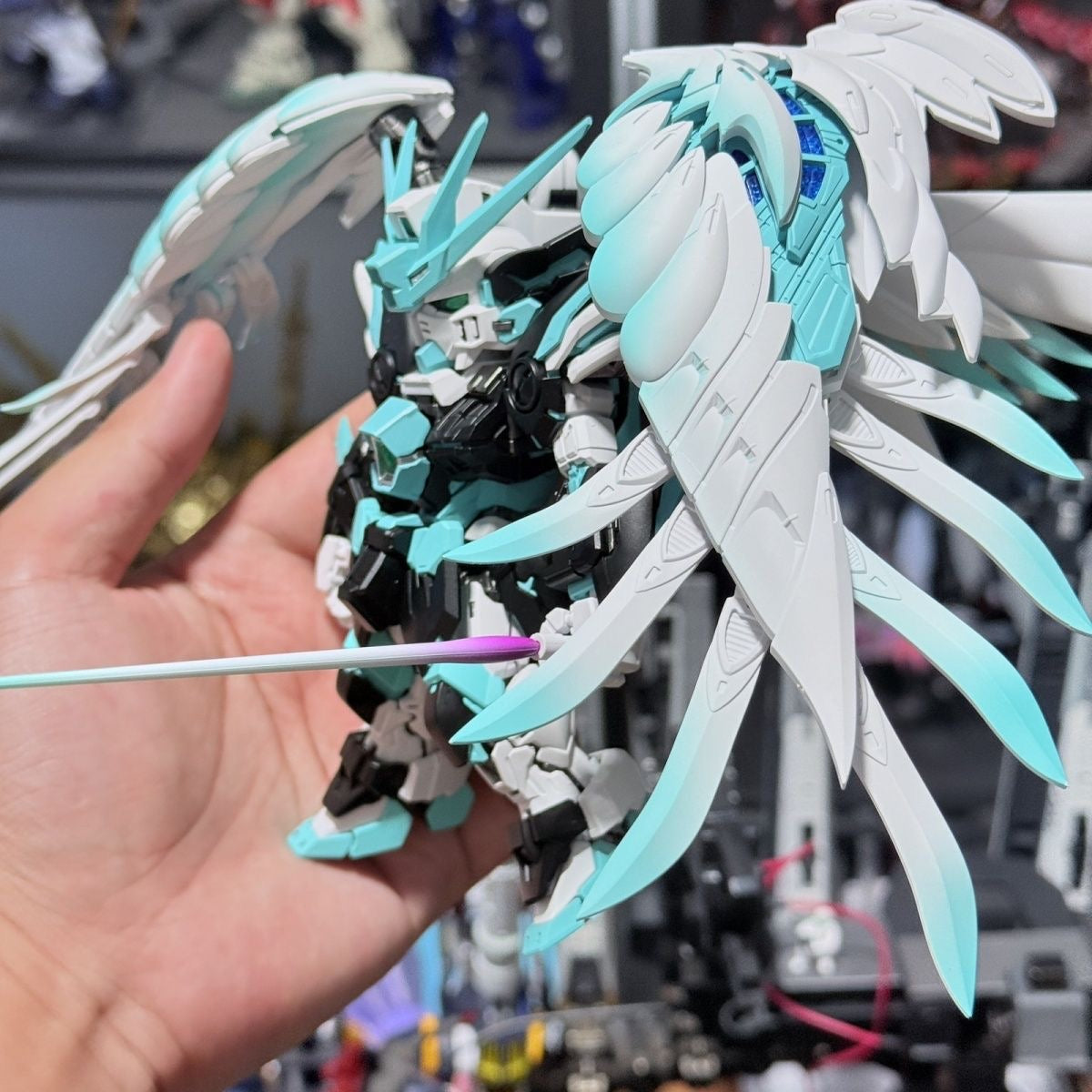 Bubble Studio Customized Paint [Miku Version] Changlong MGSD Wing Zero Gundam