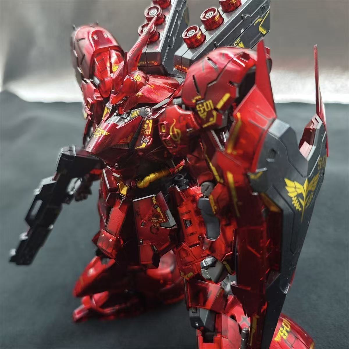 SH Studio RG Sazabi Clear Armor Plated Coating Version (Third Party)
