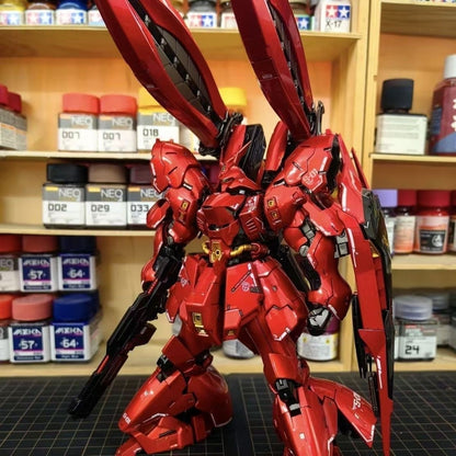 (Pre-Order) GG RG MSN-04FF Sazabi 1/144 [Fukuoka/Side-F] Clear Armor Plated Coating Version (Third Party) (Delivery in 4-5 weeks)