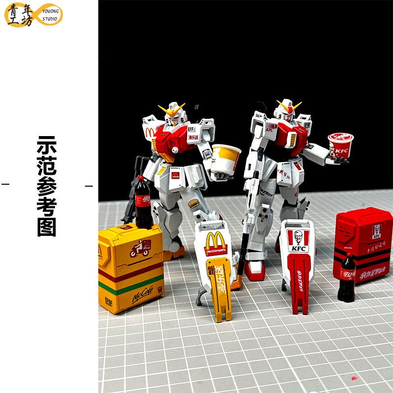 Customized KFC & McDonald Water Decal