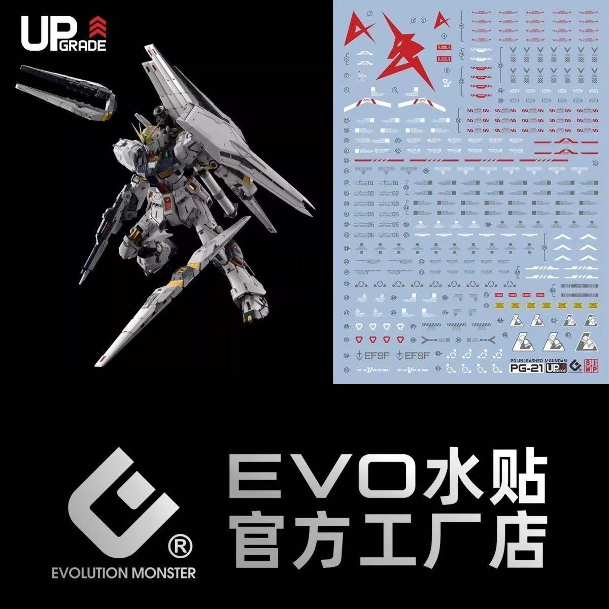 1/60 PG Unleashed Nu Gundam EVO Water Decal