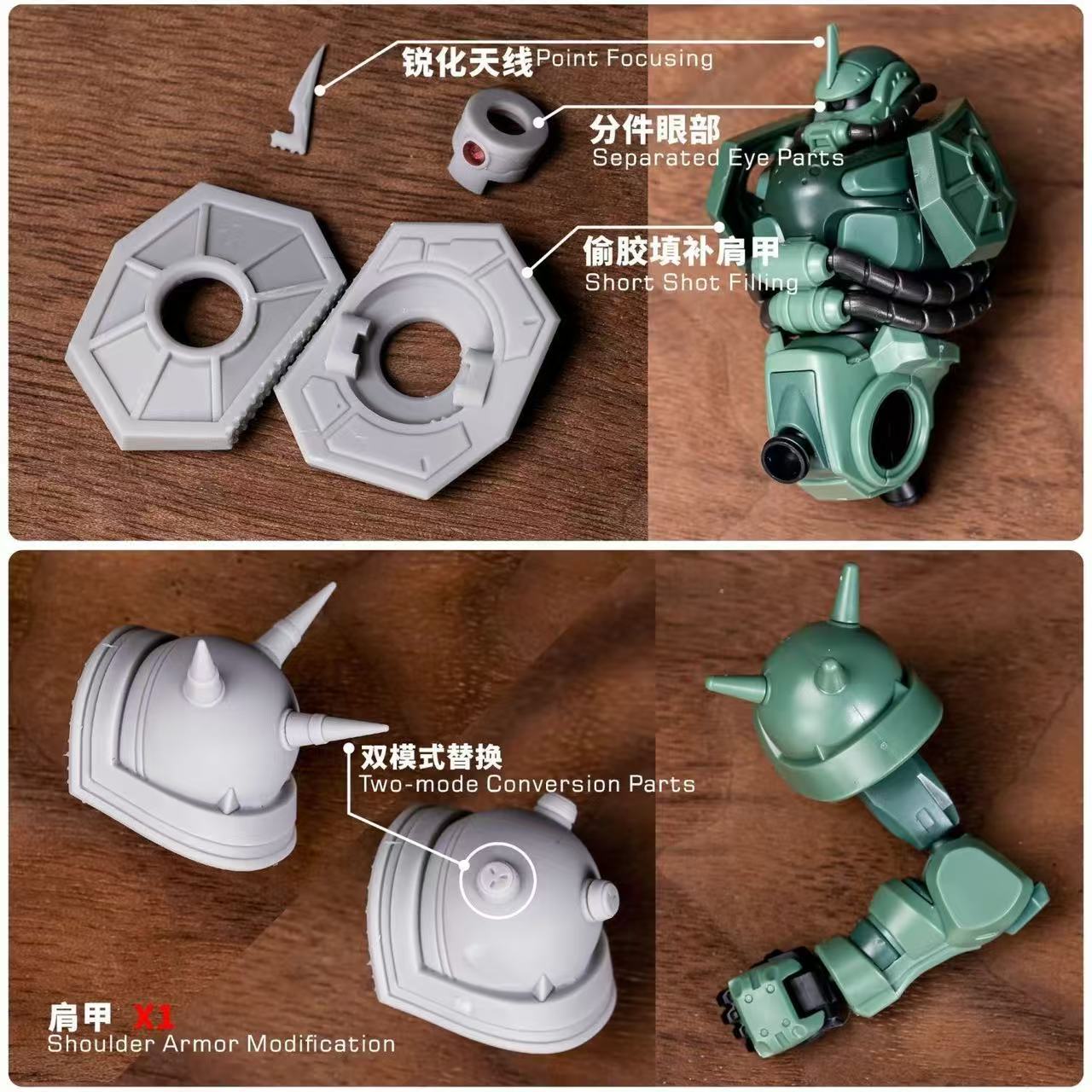 小物 saku panna TAS Studio) Model Modification Parts for 1/144 HG Zaku (GQ