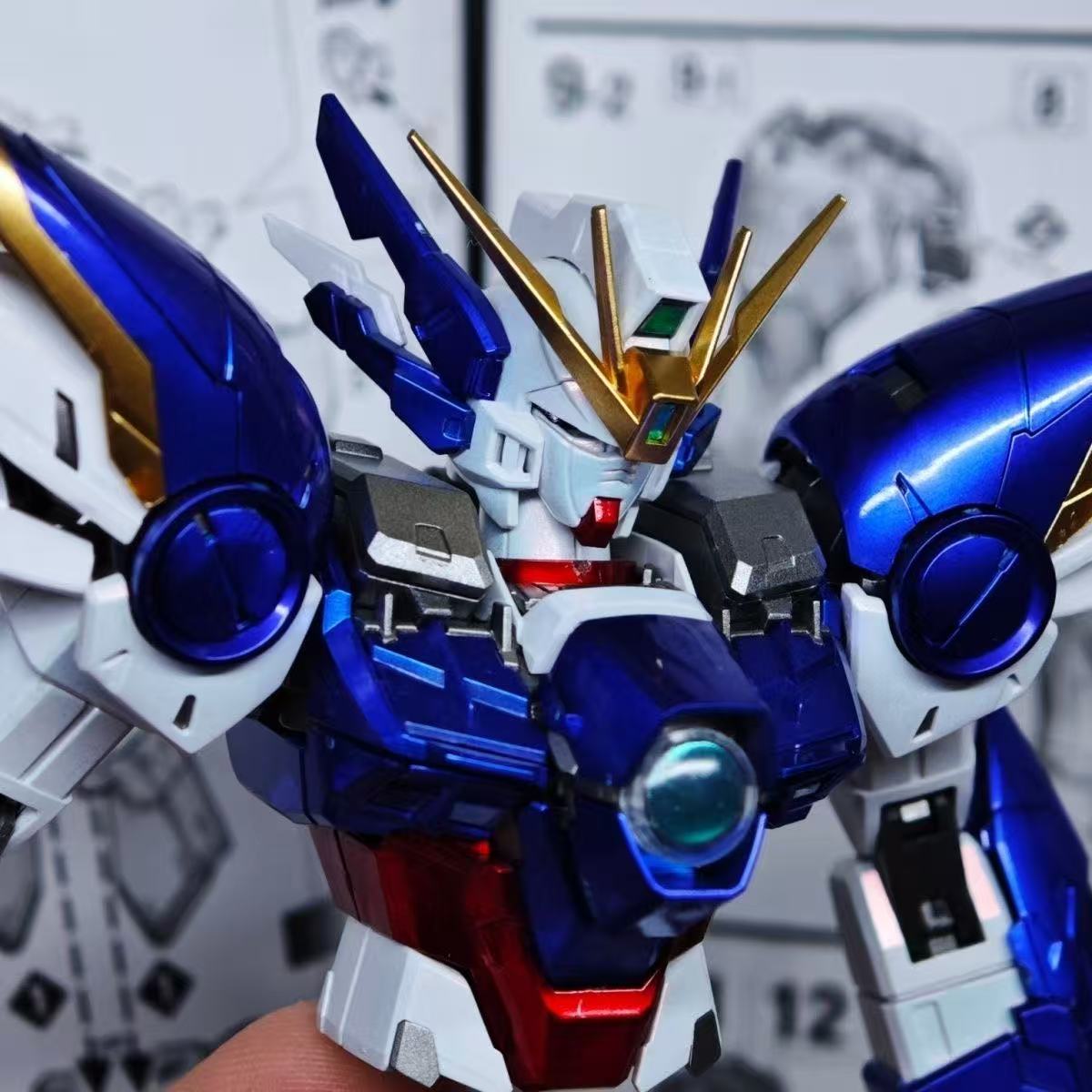 YX Studio Customized Paint Changlong 1/100 MG Wing Gundam Zero EW Ver.Ka Special Coating (Third Party, Not Original Bandai Kit Used)