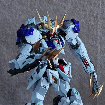 YX Studio Customized Paint Lunavor 1/100 scale Gundam Barbatos Lupus Rex Metallic Coating (Third Party, Not Original Bandai Kit Used)