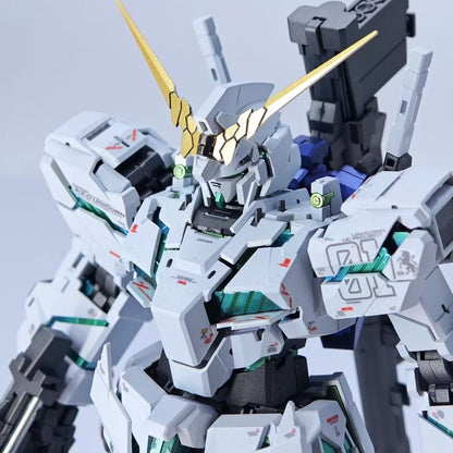YX Studio Customized Paint Divine Beast 1/100 MGEX Unicorn Gundam Metal Composite Style Coating (Third Party, Not Original Bandai Kit Used)