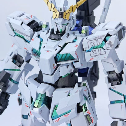 YX Studio Customized Paint Divine Beast 1/100 MGEX Unicorn Gundam Metal Composite Style Coating (Third Party, Not Original Bandai Kit Used)