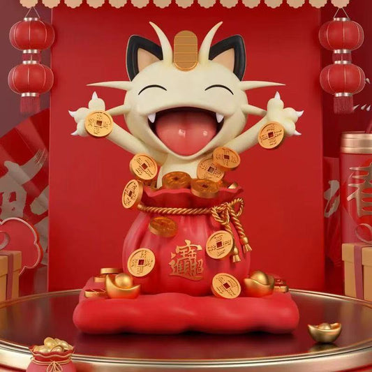 Fortune Meowth Desktop Statue Standard Version (Third Party)