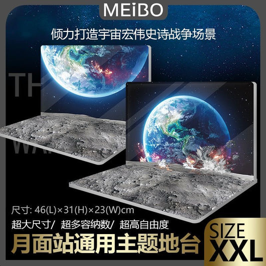Meibo Acrylic Staging Base for Moon Surface Scene (Model Kit not Included)