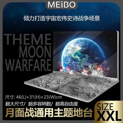 Meibo Acrylic Staging Base for Moon Surface Scene (Model Kit not Included)