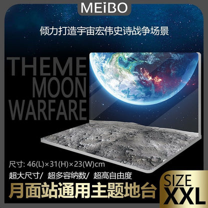 Meibo Acrylic Staging Base for Moon Surface Scene (Model Kit not Included)