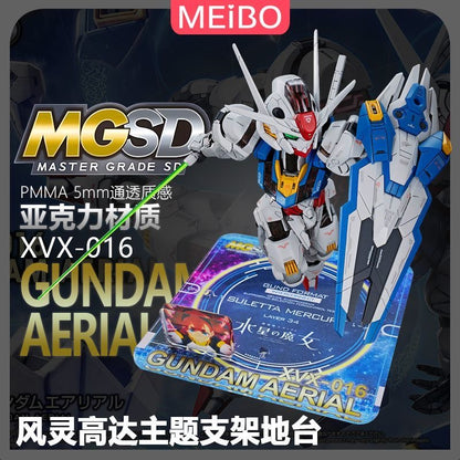 Meibo Acrylic Staging Base for MGSD Gundam Aerial (Model Kit not Included)