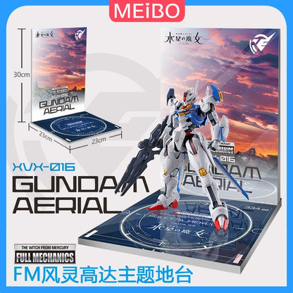 Meibo Acrylic Staging Base for FM 1/100 Gundam Aerial (Model Kit not Included)