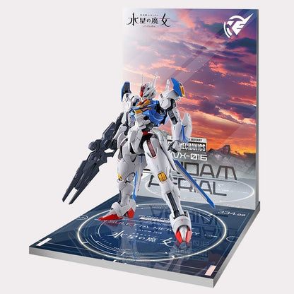 Meibo Acrylic Staging Base for FM 1/100 Gundam Aerial (Model Kit not Included)