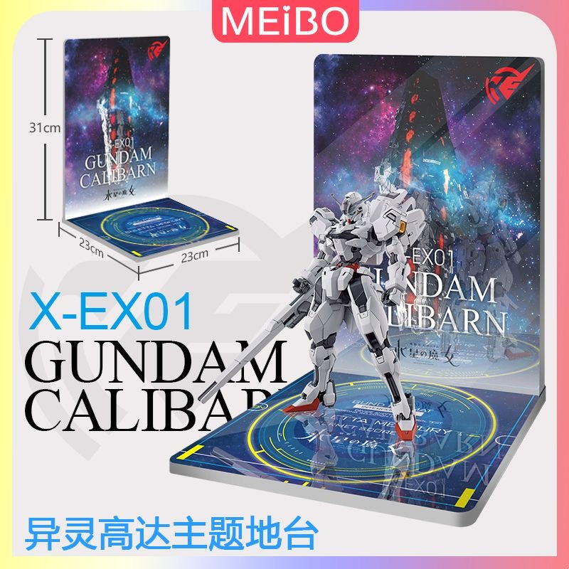 Meibo Acrylic Staging Base for 1/144 HG Gundam Calibarn (Model Kit not Included)