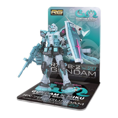Meibo Acrylic Staging Base for RG 2.0 1/144 RX-78-2 Gundam Miku ver. (Model Kit not Included)