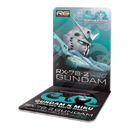 Meibo Acrylic Staging Base for RG 2.0 1/144 RX-78-2 Gundam Miku ver. (Model Kit not Included)