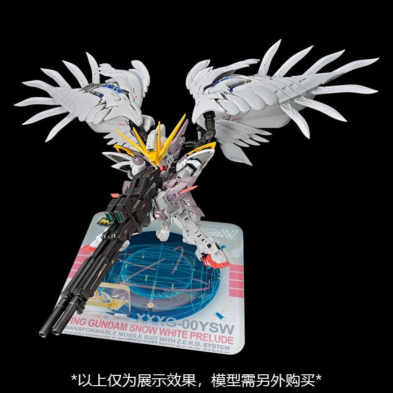 Meibo Acrylic Staging Base for MGSD Wing Gundam Zero EW Snow White Prelude (Model Kit not Included)