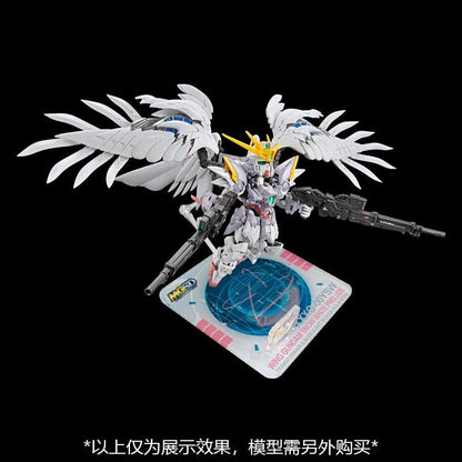 Meibo Acrylic Staging Base for MGSD Wing Gundam Zero EW Snow White Prelude (Model Kit not Included)