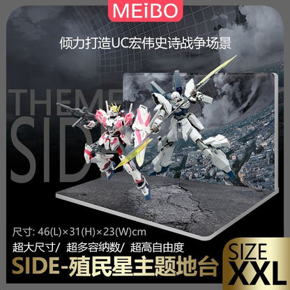 Meibo Acrylic Staging Base for MG Narrative Gundam Space Colony Scene (Model Kit not Included)