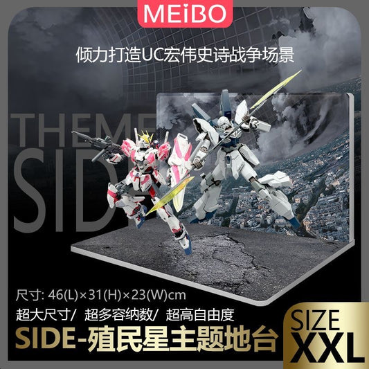 Meibo Acrylic Staging Base for MG Narrative Gundam Space Colony Scene (Model Kit not Included)