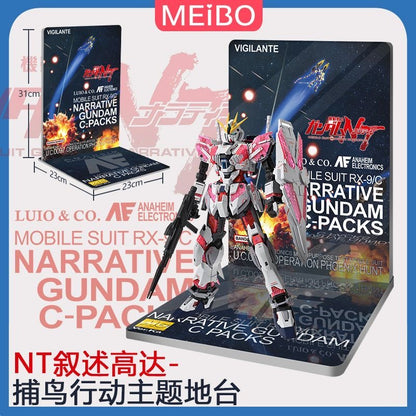 Meibo Acrylic Staging Base for MG Narrative Gundam C-Packs Ver. Ka (Model Kit not Included)