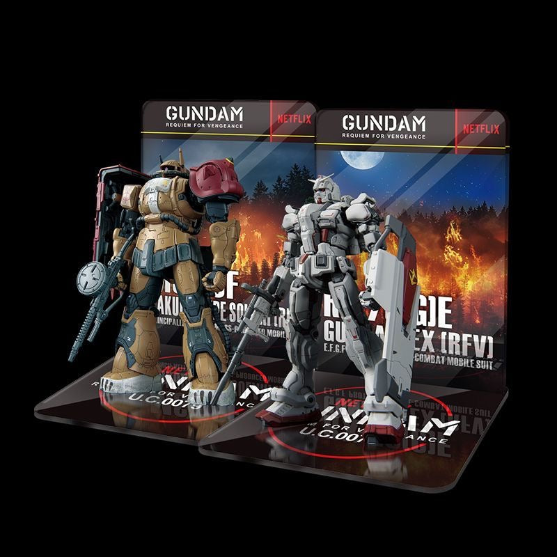 Meibo Acrylic Staging Base for HG 1/144 RX-78(G)E GUNDAM EX (RFV) (Model Kit not Included)